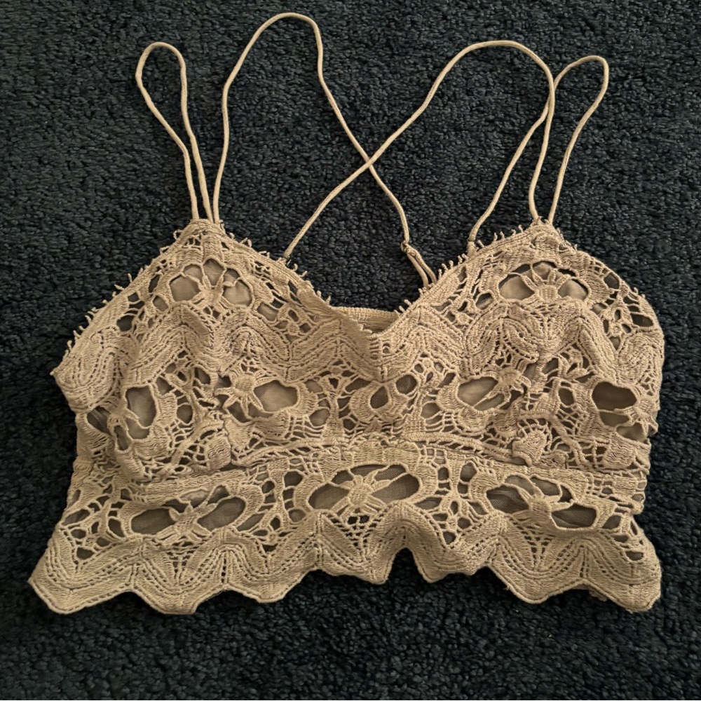 Never worn Free People bralette in Grey